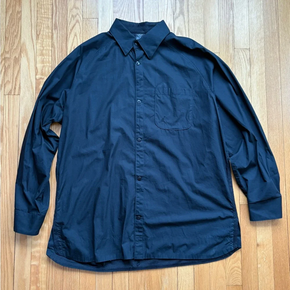 Jordan Men's Casual Button-Down Shirt - Black